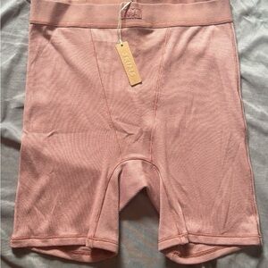 SKIMS nwt cotton jersey shorts rose clay nwt
